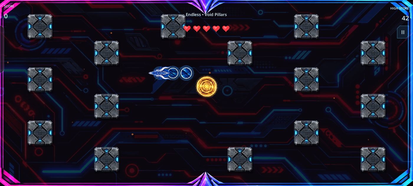 Void Pillars arena with an ice dragon